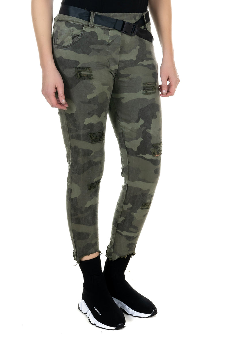 Belted Camouflage Pants